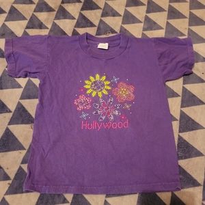 Girl's Purple, Short Sleeve Shirt